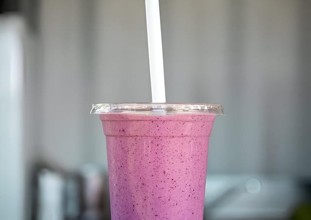 Blueberry blast smoothie.