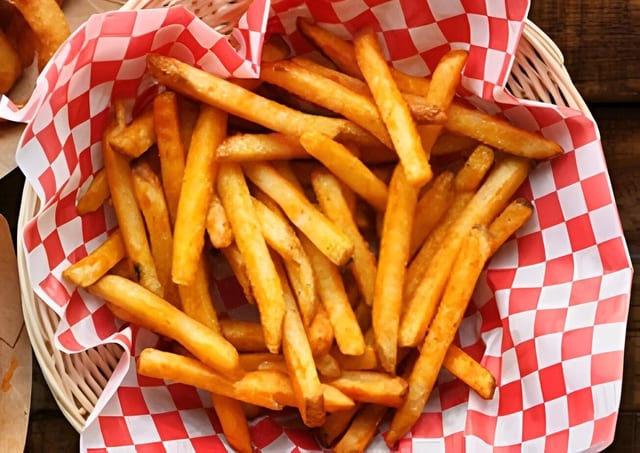 French fries small.