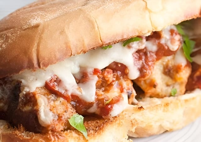 Meatball parm sub.