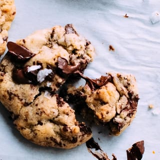 homemade choc chip cookie