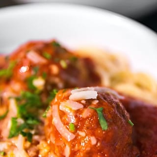 ziti with meatballs