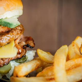 Double Cheese Burger sandwich