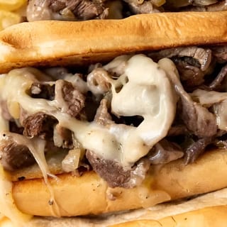 steak mushroom cheese sub